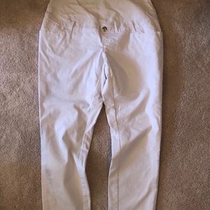 Thyme Maternity White Pants